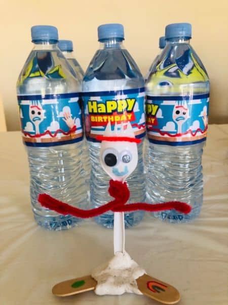 Toy Story 4 Birthday Water Bottle Label