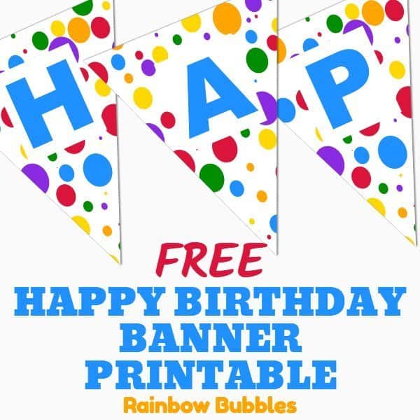 Free Happy Birthday Banner Printable (17 Unique Banners For Your Party ...