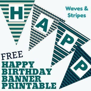 Free Happy Birthday Banner Printable (17 Unique Banners For Your Party ...
