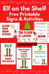 Free Elf on the Shelf Printables (Fun Activities and Signs) | Parties ...