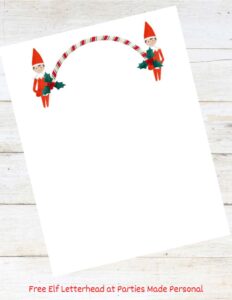 Free Elf on the Shelf Letter &amp; Letterhead (2024 Update) | Parties Made ...
