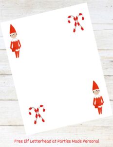 Free Elf on the Shelf Letter &amp; Letterhead (2024 Update) | Parties Made ...