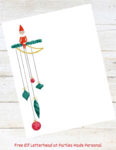 Free Elf on the Shelf Letter &amp; Letterhead (2024 Update) | Parties Made ...