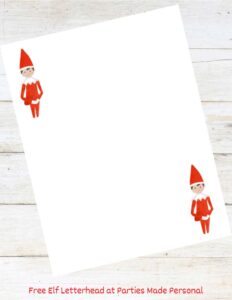Free Elf on the Shelf Letter &amp; Letterhead (2024 Update) | Parties Made ...
