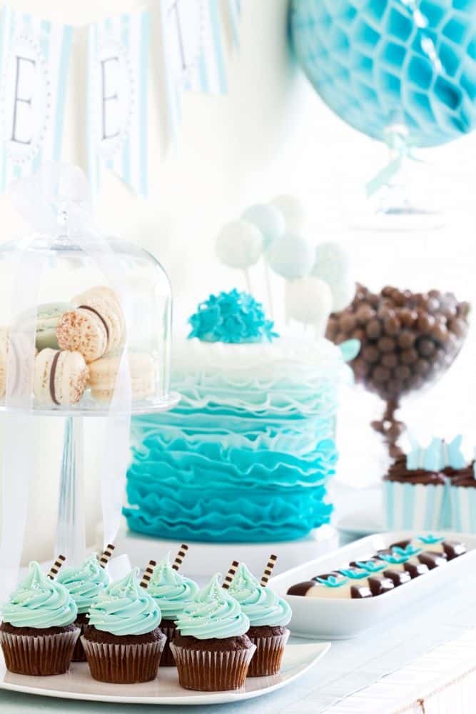 Blue And Black Party Decorating Ideas - Taylor Shantoote1978