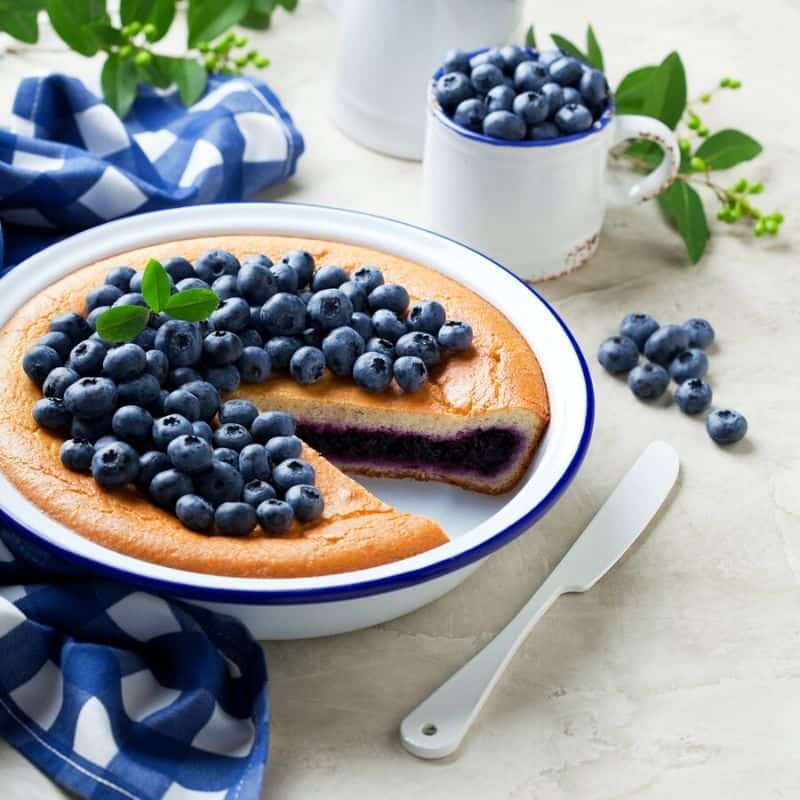 blueberry pie - blue party food ideas