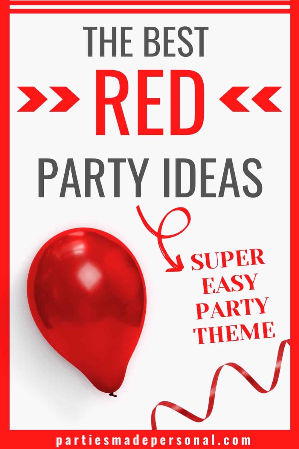 Red Party Streamer  Sweet 16 Party Decorations