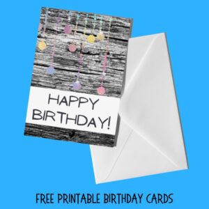 Free Printable Black and White Birthday Cards (10 Designs) | Parties ...