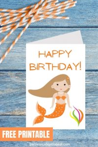 Happy Birthday Mermaid Cards | Parties Made Personal