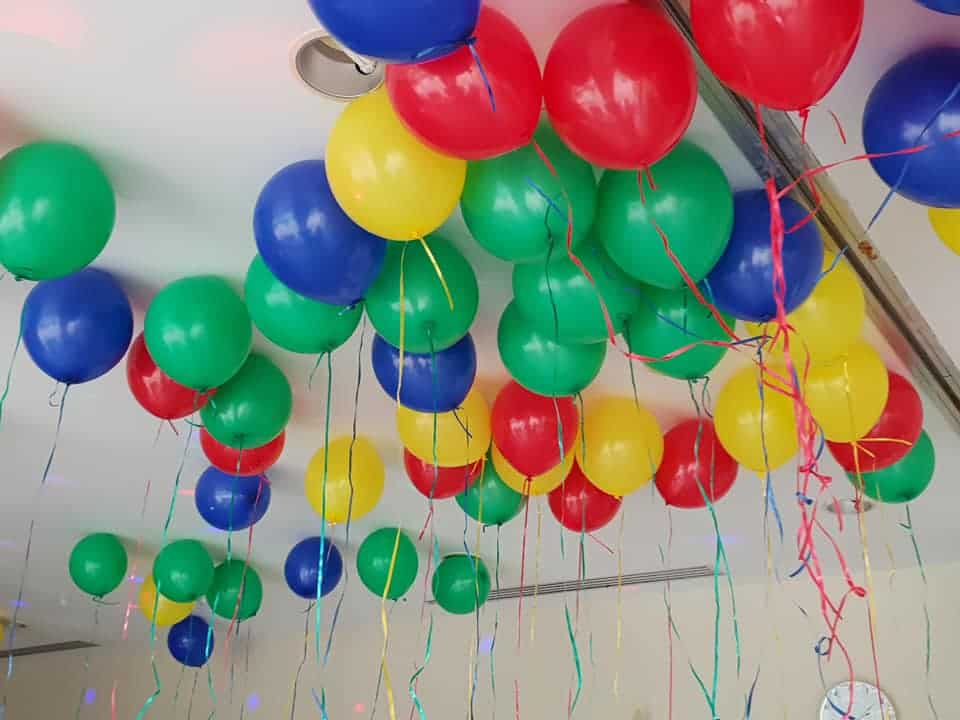 Lego discount balloons decoration