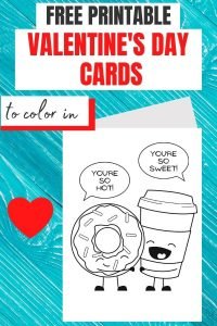 Free Printable Valentines Day Cards to Color | Parties Made Personal