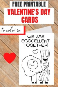 Free Printable Valentines Day Cards to Color | Parties Made Personal