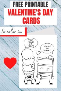 Free Printable Valentines Day Cards to Color | Parties Made Personal