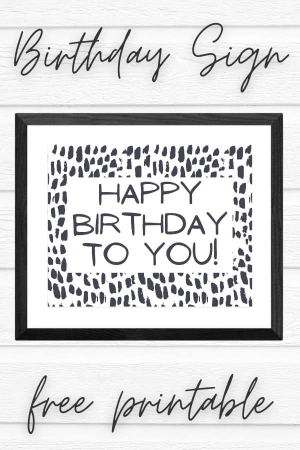 Free Happy Birthday Sign Printable Pdf Printable Blog | My XXX Hot Girl