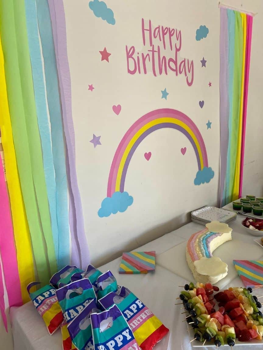 rainbow party game ideas