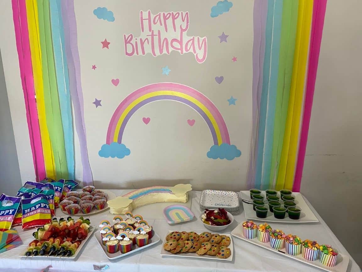 RAINBOW Favor Bags, Custom Rainbow Party Favors, Color Party