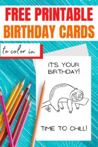 Free Printable Happy Birthday Coloring Cards (30 Designs) | Parties ...