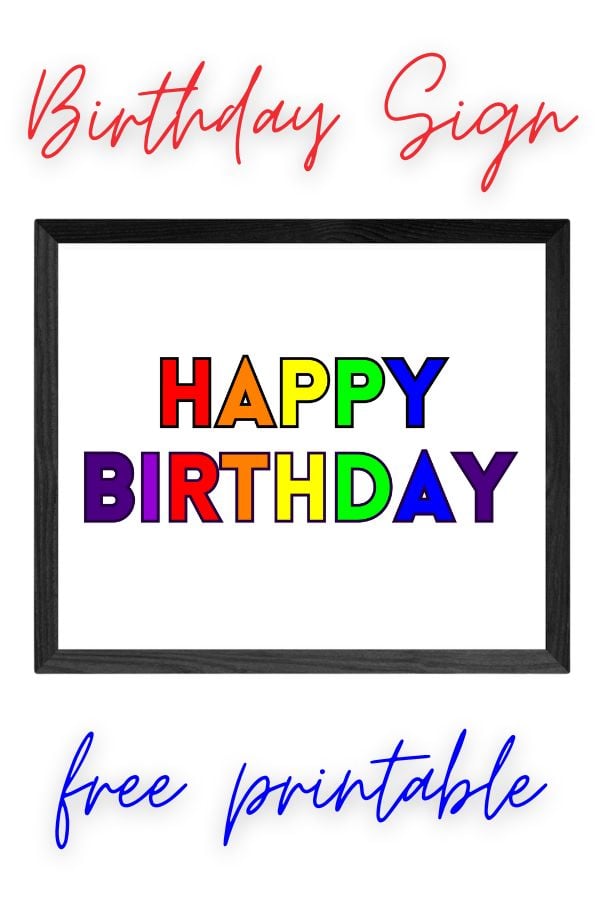 28+ Free Happy Birthday Printable Sign