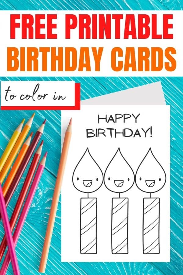 Colour Your Own Birthday Card