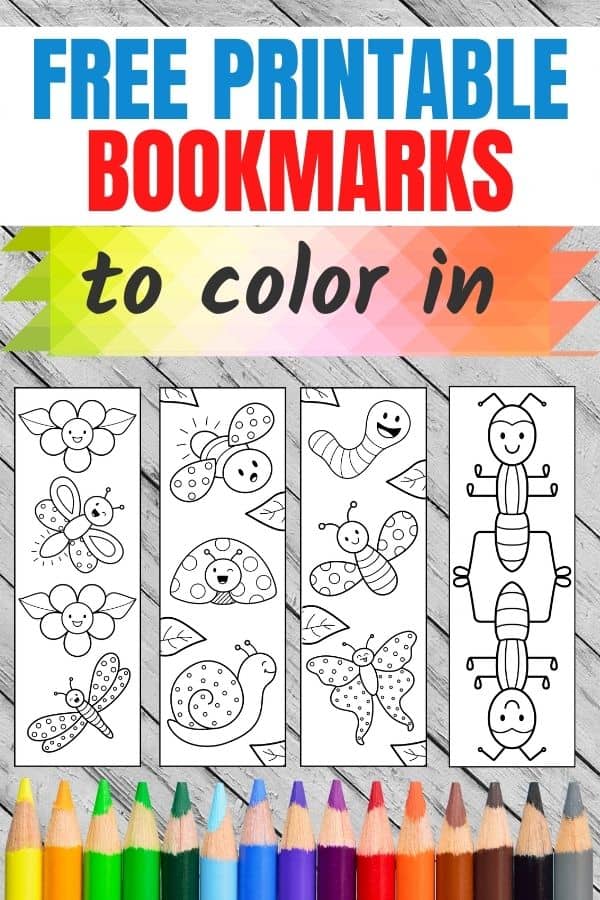 Winter Coloring Bookmarks | Winter Student Gifts Bookmarks to Color