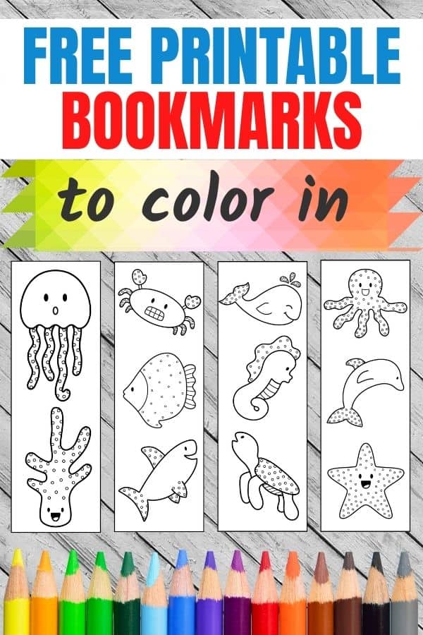 Free printable summer bookmarks to color - Cobberson + Co.