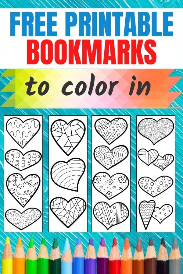 printable bookmarks to color for adults