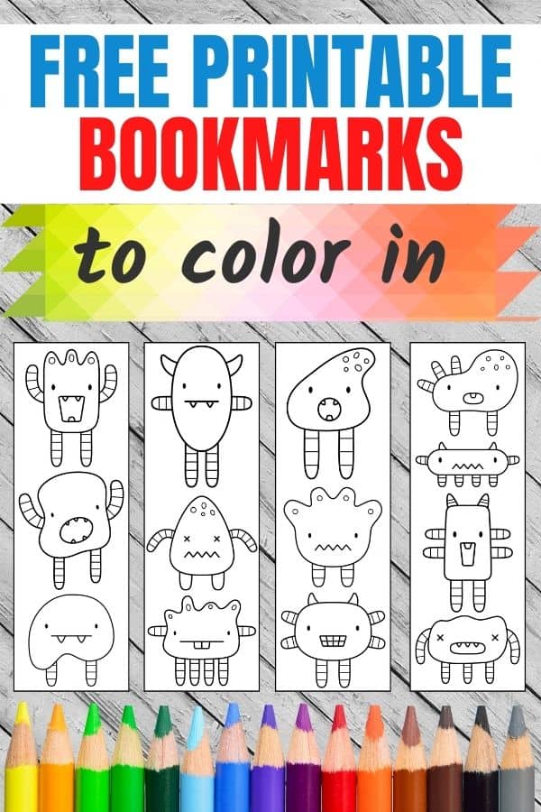 52 printable bookmarks to color for adults kids free parties made personal