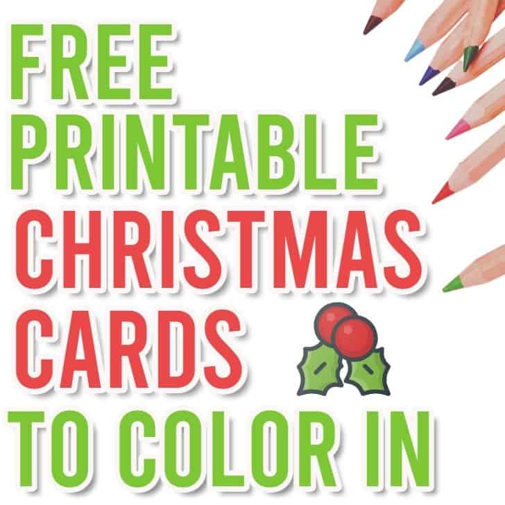 free printable christmas cards for kids to color