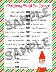 Elf on the Shelf Free Printables: Games &amp; Activities | Parties Made ...