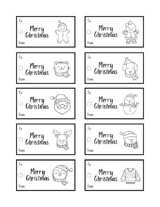 67 Christmas Gift Tags Free Printable | Parties Made Personal