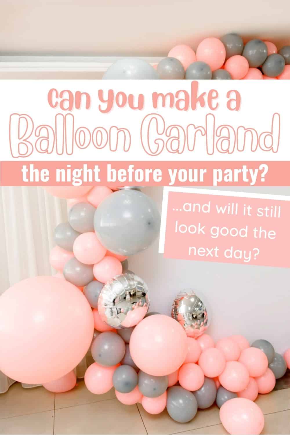 Making a Balloon Garland Don't you think balloon garland gives plain  balloons more impact? Yesterday's req…