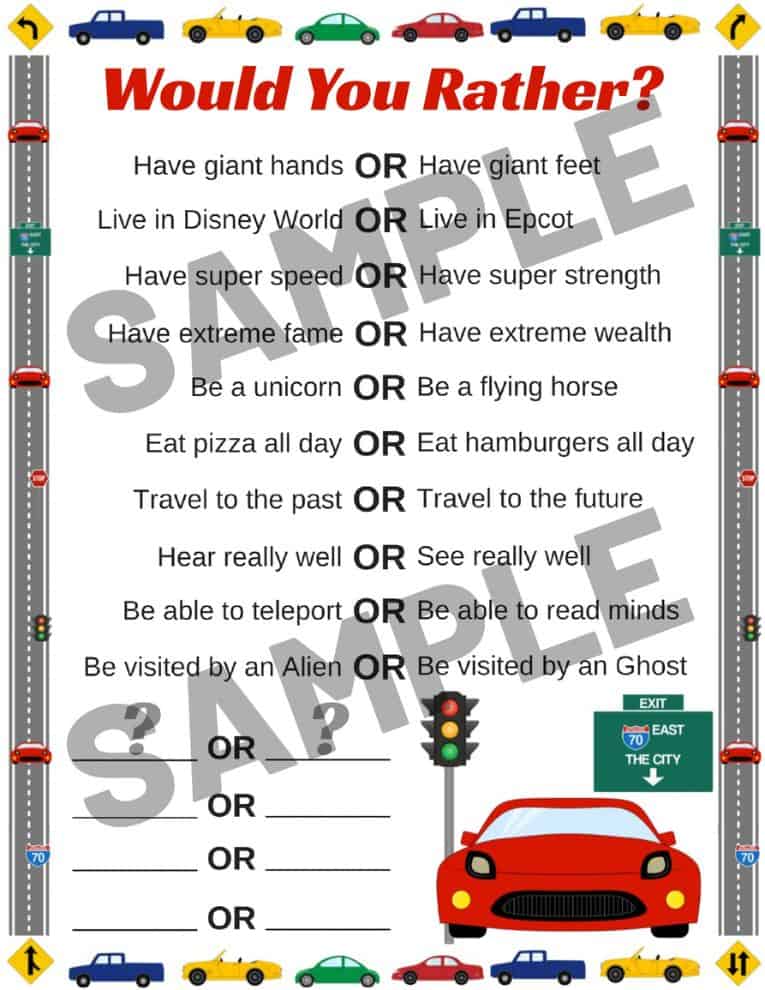 games to play in the car with family
