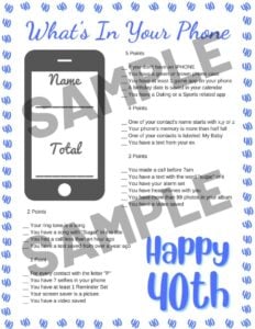 40th Birthday Party Games - Free Printables for 2024 | Parties Made ...