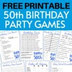 Free Printable 50th Birthday Party Games | Parties Made Personal