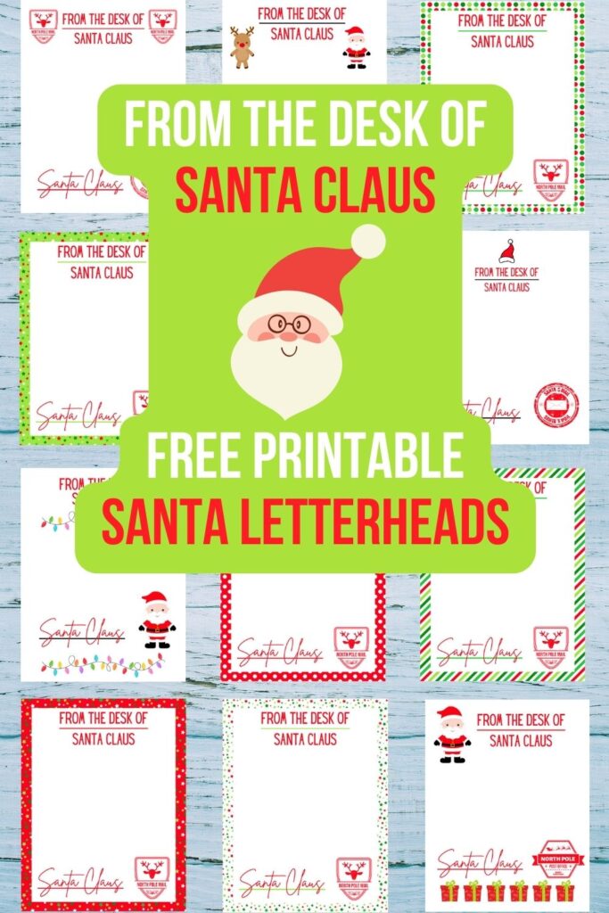 From the Desk of Santa Claus - Free Printable Santa Letterheads ...
