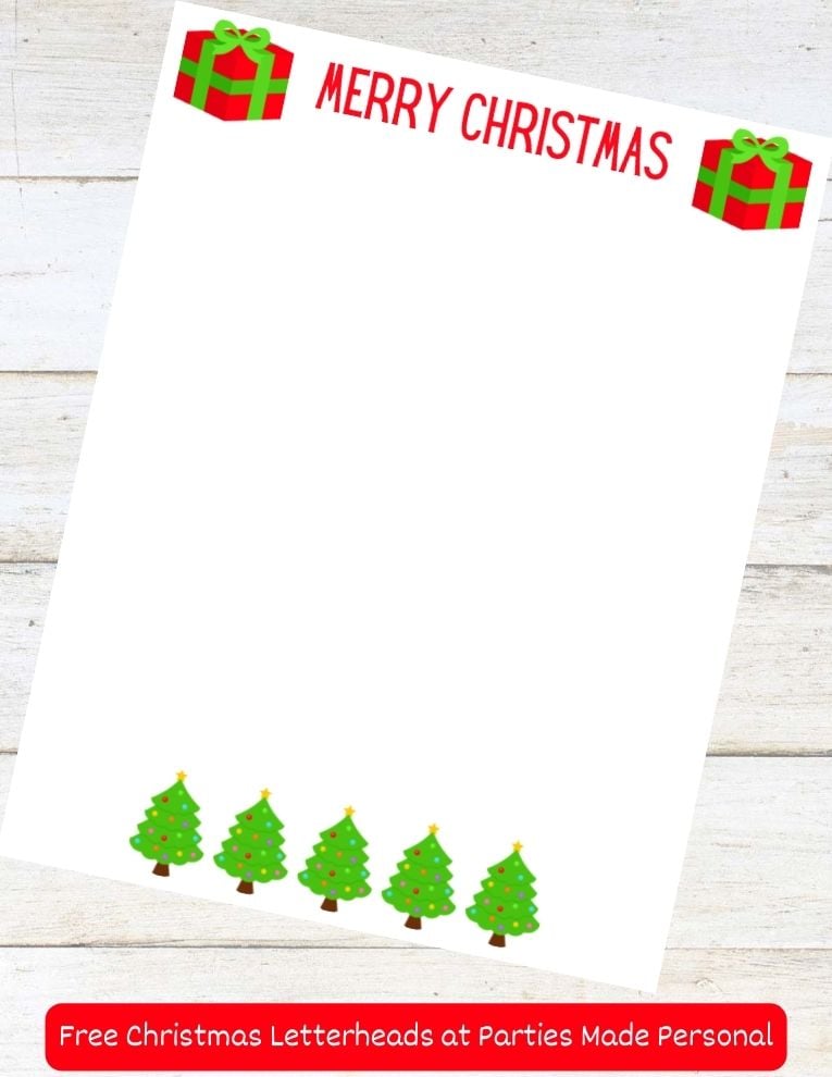 merry christmas letterhead