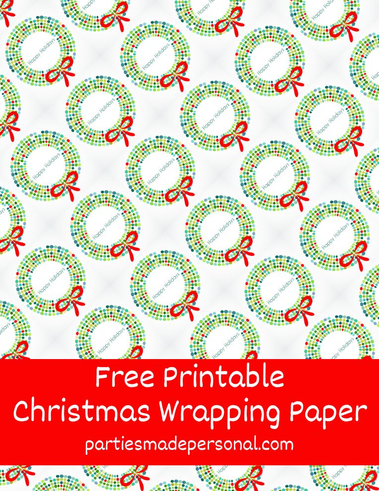 Christmas Printable Wrapping Paper - Design Eat Repeat