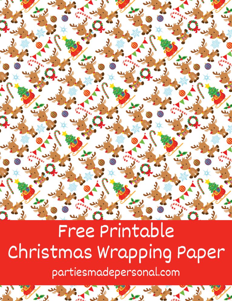 Christmas Printable Wrapping Paper 20 FREE Designs Parties Made Christmas Printable Wrapping Paper 20 FREE Designs Parties Made