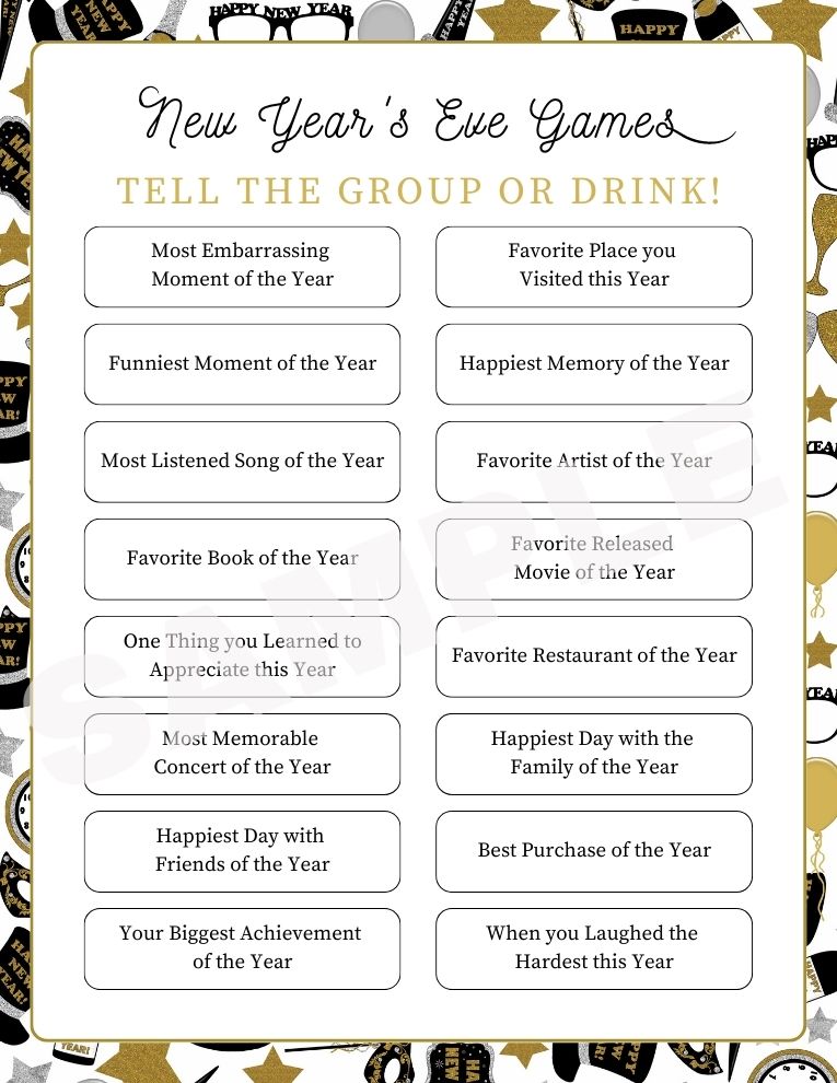45 New Years Eve Games Free Printables For 2024 Parties Made Personal 45 New Years Eve Games Free Printables For 2024 Parties Made Personal