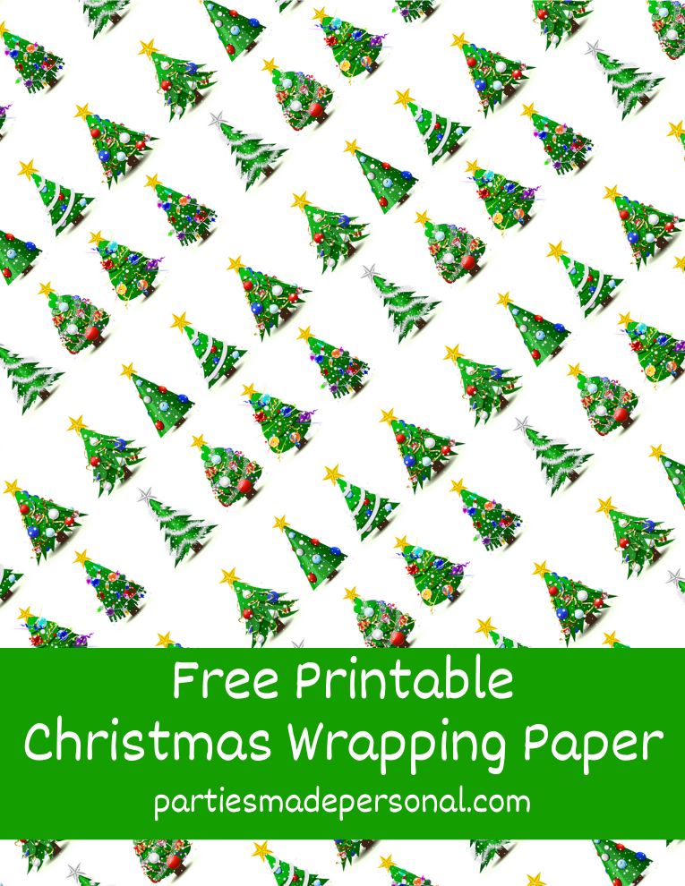 Christmas Printable Wrapping Paper 20 FREE Designs Parties Made