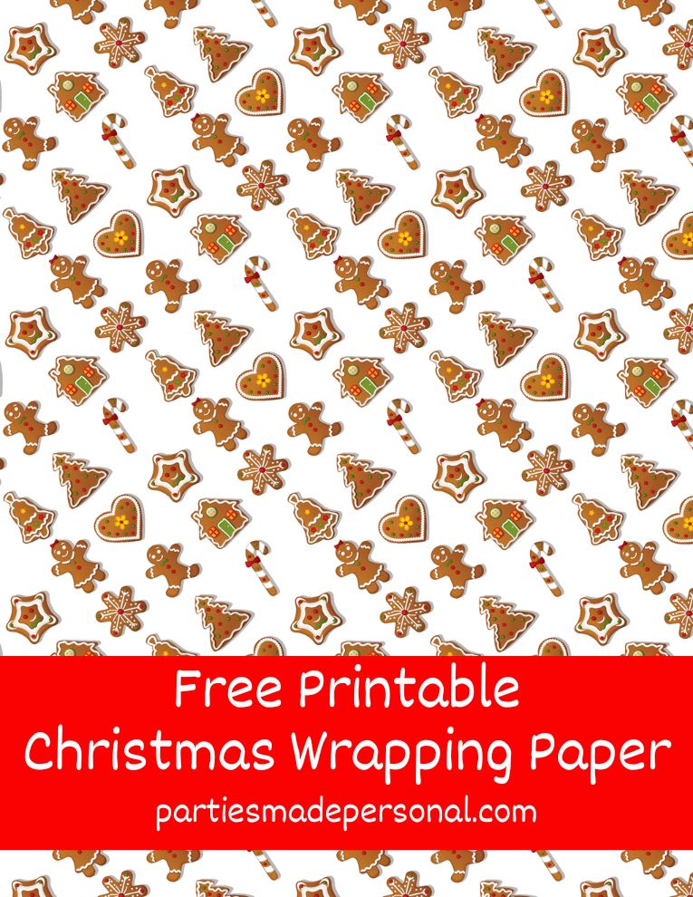 Christmas Printable Wrapping Paper - 20 FREE Designs | Parties Made ...