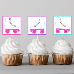 Free Printable Roller Skating Cake Toppers | Parties Made Personal