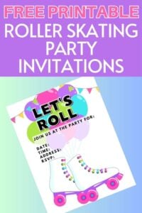 Free Printable Roller Skating Party Invitations | Parties Made Personal