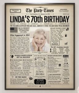 Free Printable 70th Birthday Party Games | Parties Made Personal