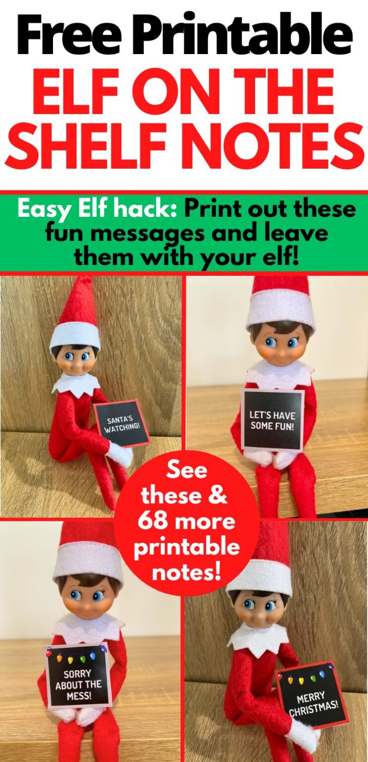Free Elf on the Shelf Printable Notes - Easy and Fun Ideas | Parties ...
